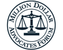 Million Dollar Advocates Forum badge