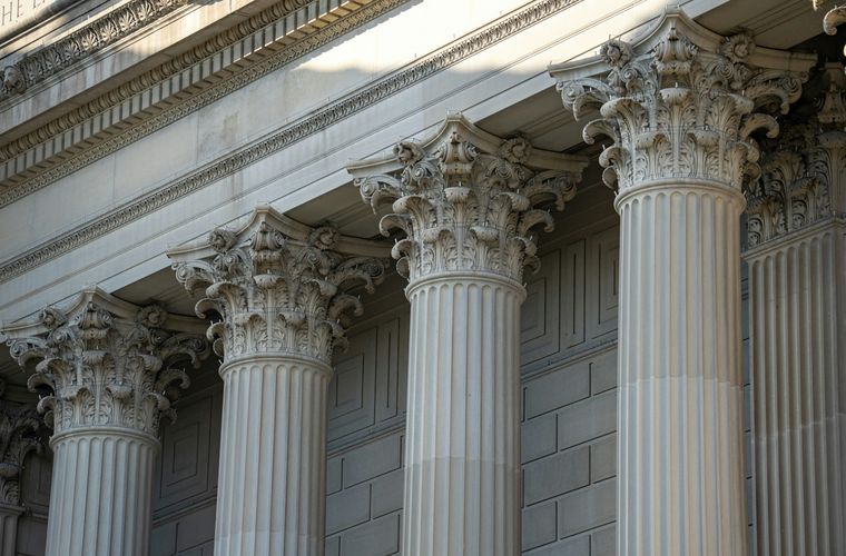 Courthouse columns